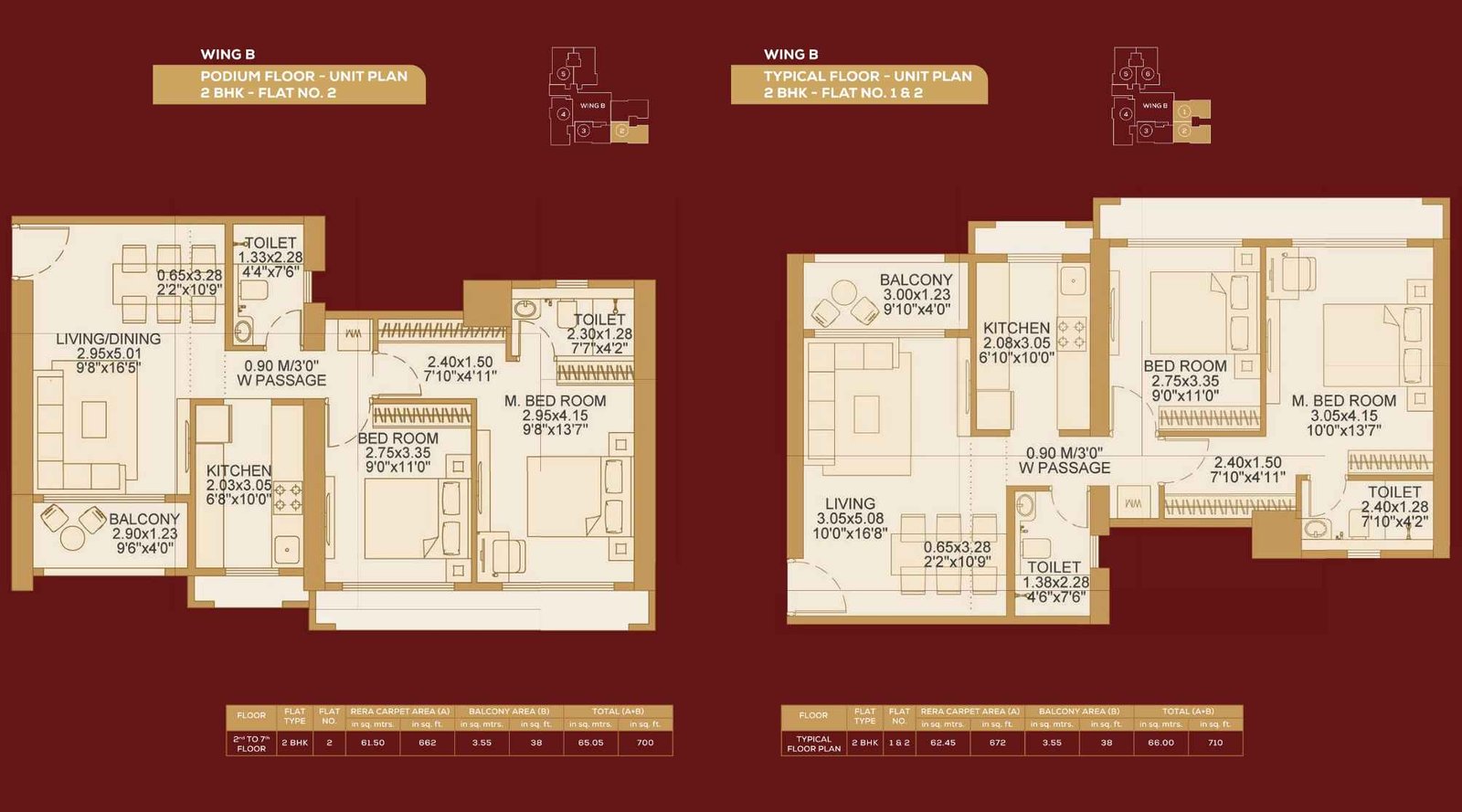 Dosti-604-Podium-Unit-Floor-Plan-Wing-B-2-BHK-710-to-710-sqft